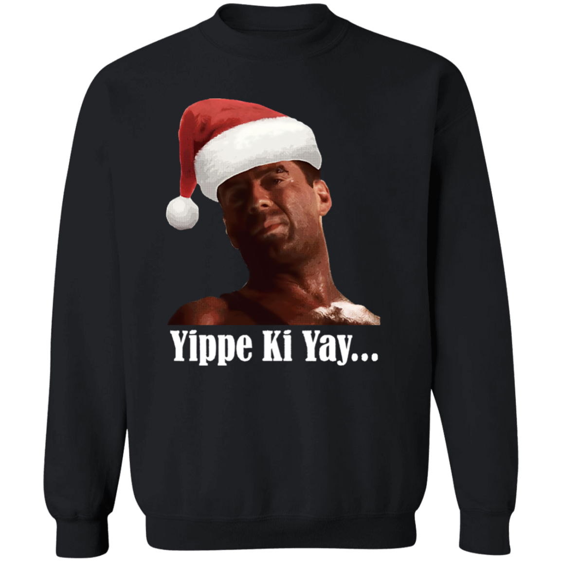 Vintage Christmas Action Movie Die Hard Sweatshirt