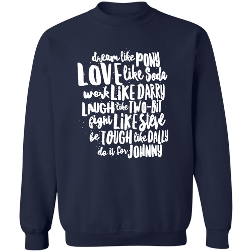 The Outsiders Character Names Funny Literature Teacher Vintage T-Shirt - SWEATSHIRT