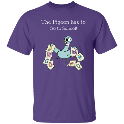 The Pigeon Has To Go To School Teacher T-Shirt,Book Character ABC Tee for Teachers & Kids