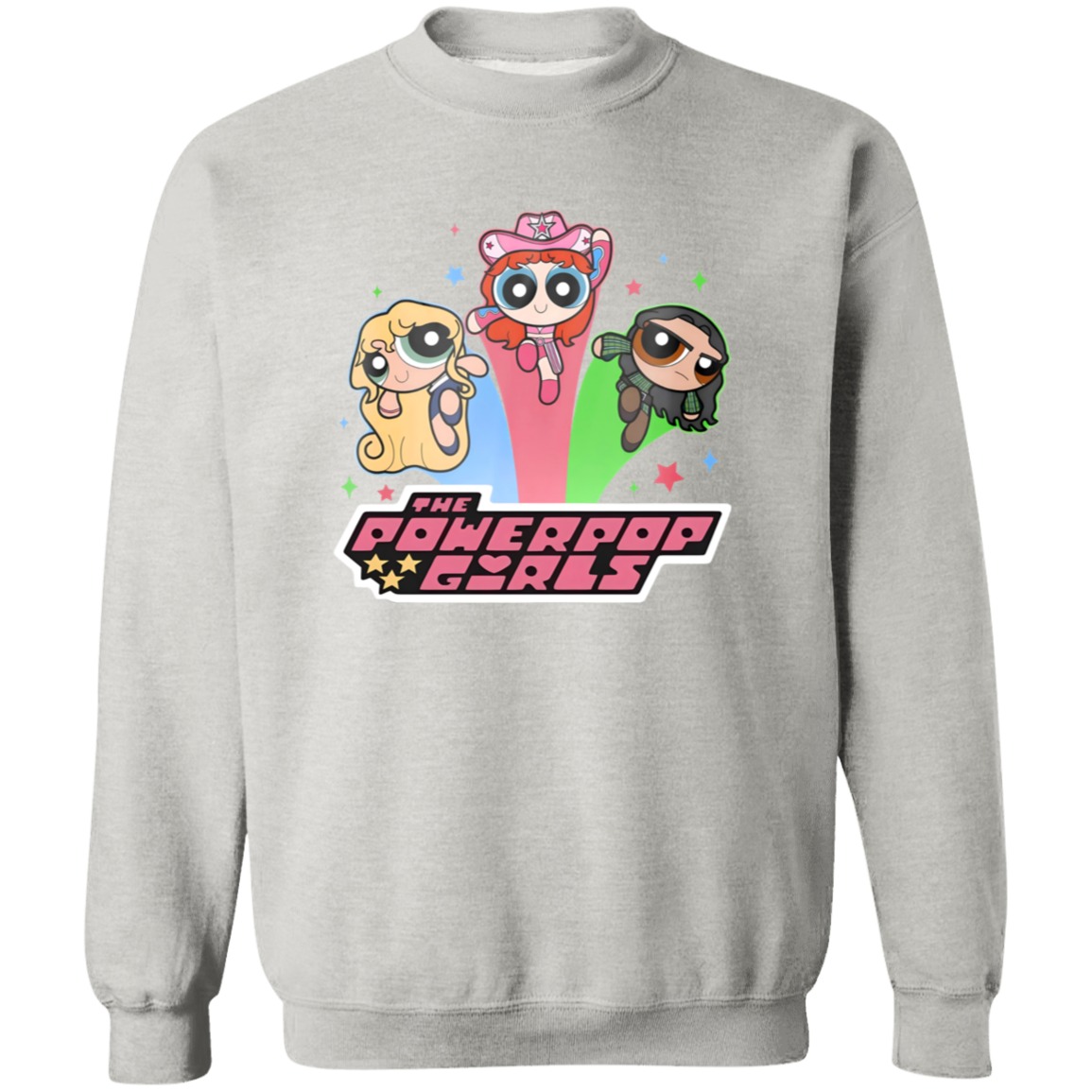 Powerpop Girls Crewneck Pullover Sweatshirt - ID30082412