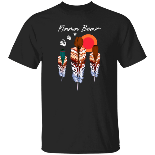 Mama Bear Native American Woman Indigenous  Unisex  T-Shirt - lucy - 97401601