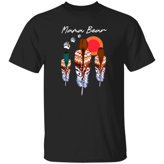 Mama Bear Native American Woman Indigenous  Unisex  T-Shirt - lucy - 97401601