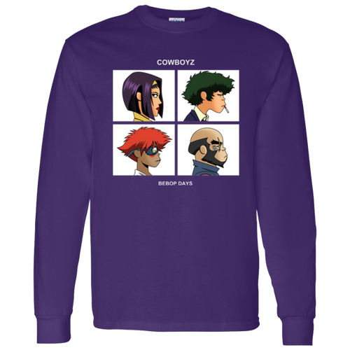 Cowboyz Bebop Days Inspired By Gorillaz Band  T-Shirt - LONG SLEEVE