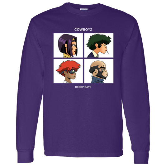 Cowboyz Bebop Days Inspired By Gorillaz Band  T-Shirt - LONG SLEEVE