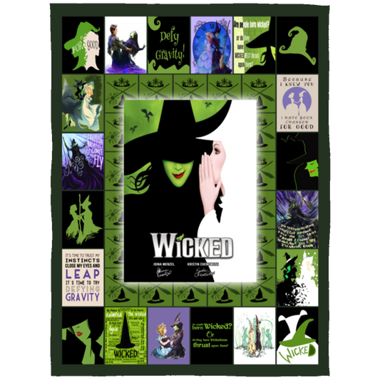 Wicked Fleece Blanket, Premium Sherpa Blanket, Wicked Blanket, Musical Quilt, Wicked Musical Blanket	FLL Arctic Fleece Blanket 60x80