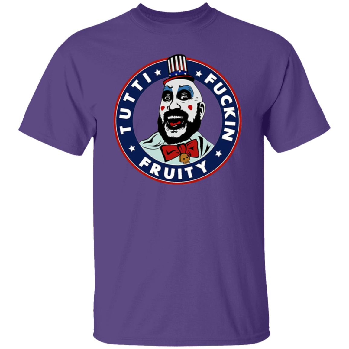 Captain Spaulding Tutti Fuckin Fruity Horror Halloween Vintage T-Shirt - leleart