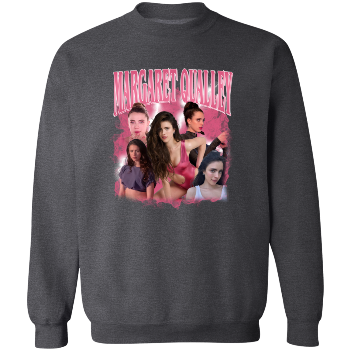 Margaret Qualley Bootleg  Gildan Crewneck Pullover Sweatshirt - ID04102437