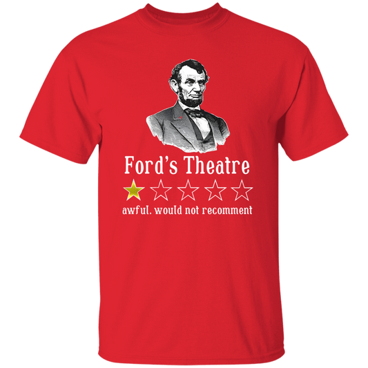 Ford's Theatre Awful Would Not Recommend Teacher Vintage Unisex  T-Shirt - letter