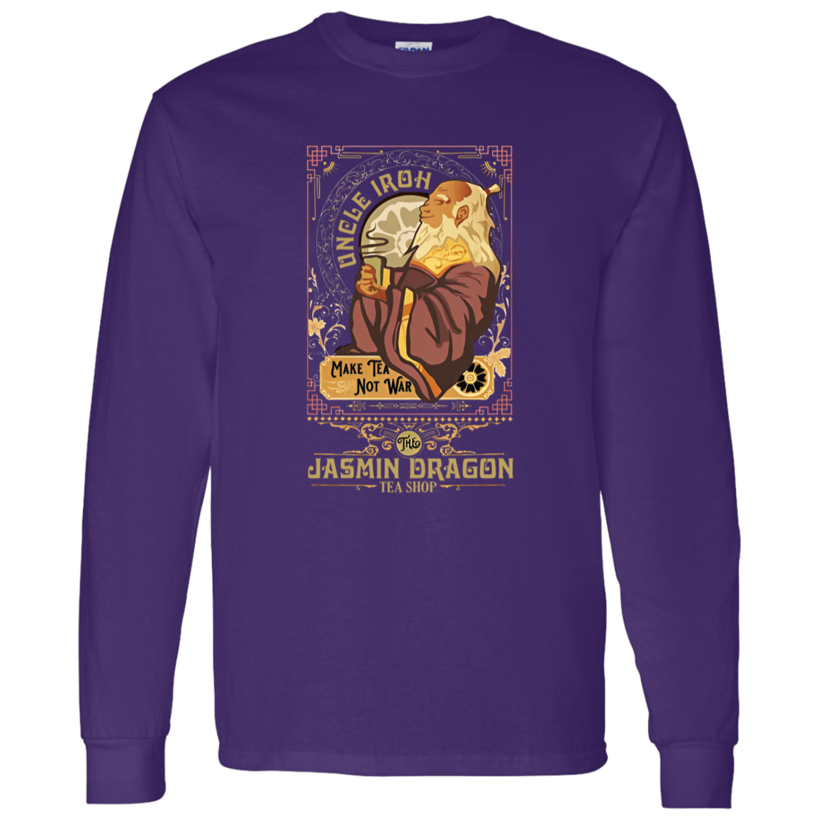 Vintage Retro Uncle Iroh Make Tea Not War Vintage - LONG SLEEVE