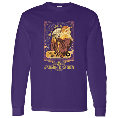 Vintage Retro Uncle Iroh Make Tea Not War Vintage - LONG SLEEVE