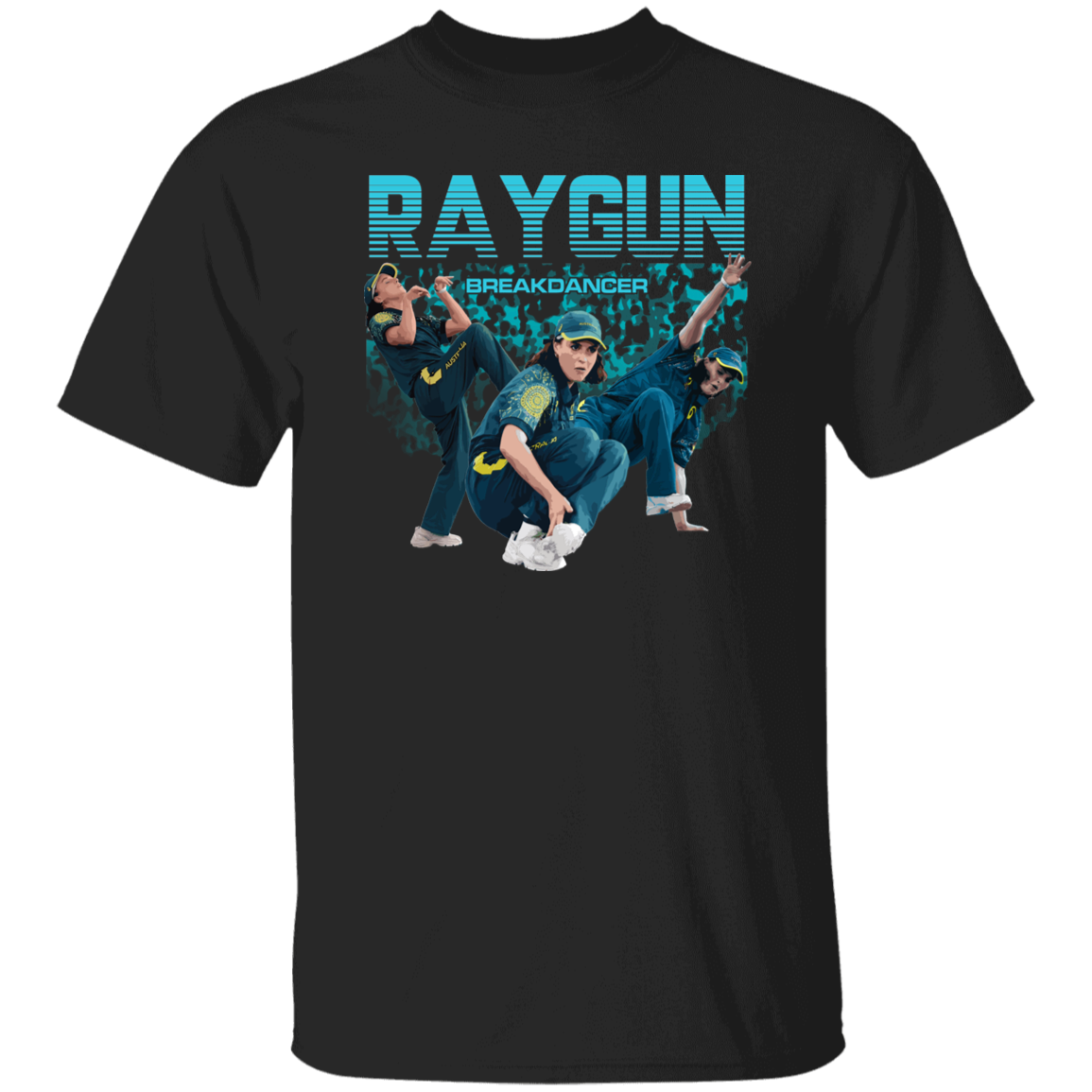 Raygun Breakdancer Retro T-Shirt - ID15082417