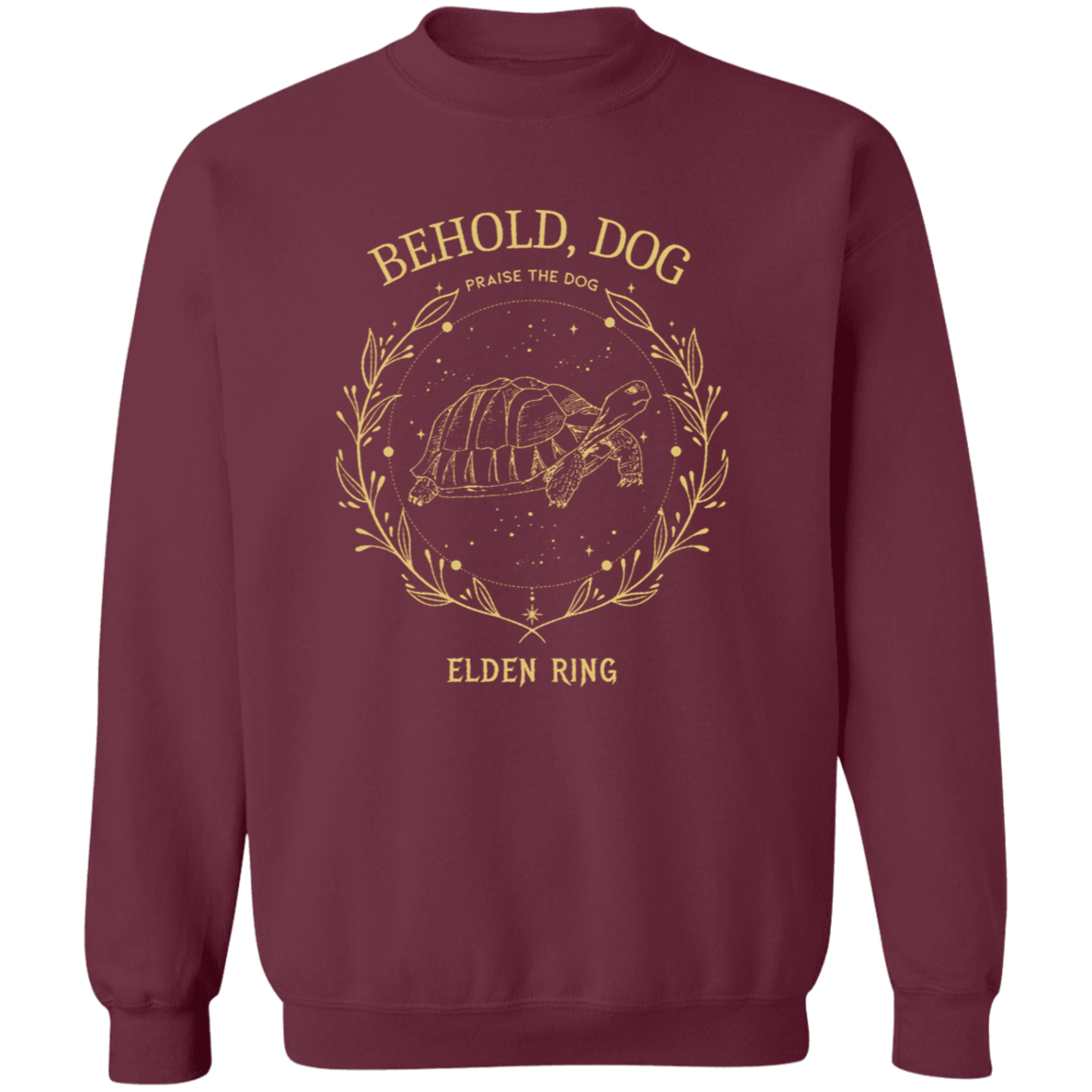 Behold Dog Elden Ring Crewneck Pullover Sweatshirt - WS30072401