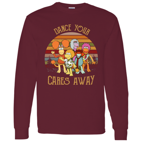Fraggle Rock Dance Your Cares Away Sunset Long Sleeve
