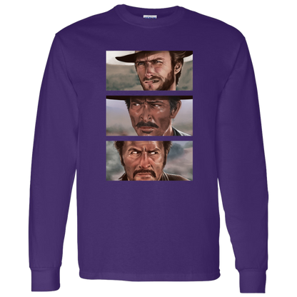 G540 LS T-Shirt 5.3 oz. The Good The Bad And The Ugly Clint Eastwood Movie T-Shirt