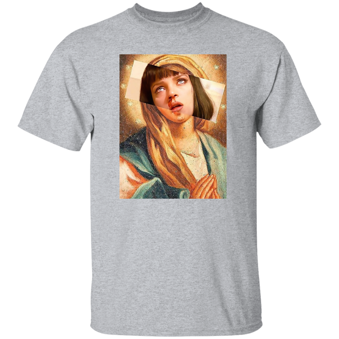 Pulp Fiction Virgin Mary Mia Wallace T-Shirt - leleart