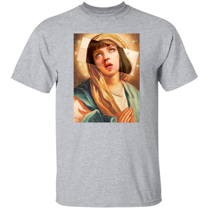 Pulp Fiction Virgin Mary Mia Wallace T-Shirt - leleart