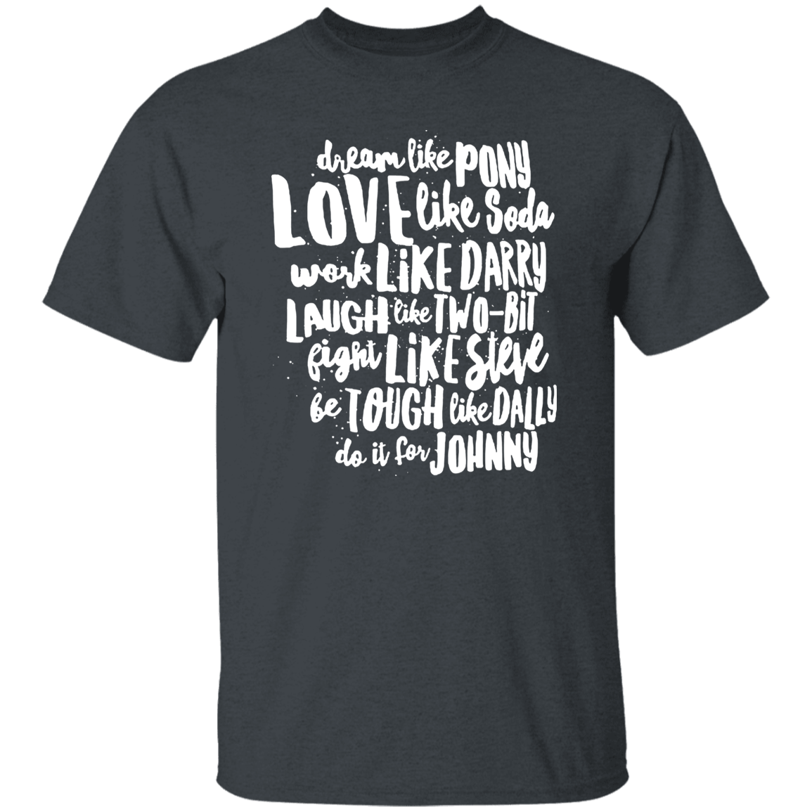The Outsiders Character Names Funny Literature Teacher Vintage T-Shirt