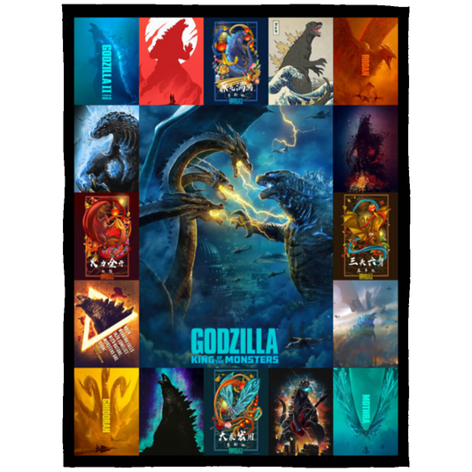 Godzilla King Of The Monsters Fleece Blanket, Premium Sherpa Blanket, Godzilla Monster Blanket, Godzilla Movie Blanket, Godzilla Lover Gift	FLL Arctic Fleece Blanket 60x80