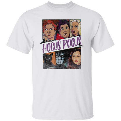 G500 5.3 oz. T-Shirt Retro Hocus Pocus Characters Vintage T-Shirt