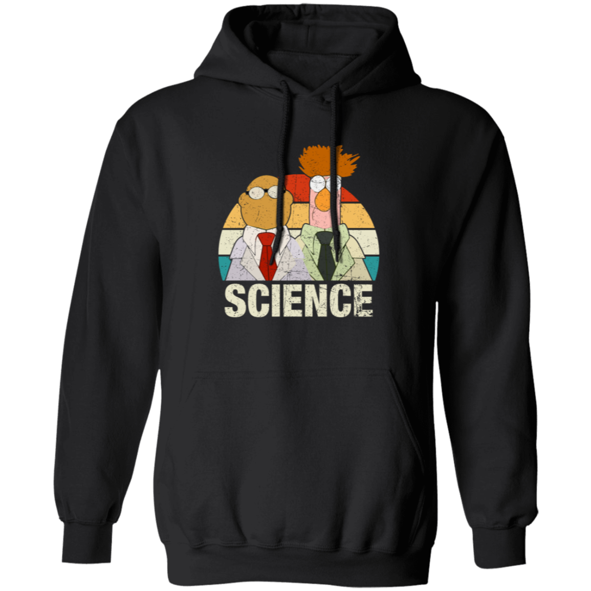 G185 Gildan Pullover Hoodie Muppets Science Bunsen And Beaker Unisex T-Shirt