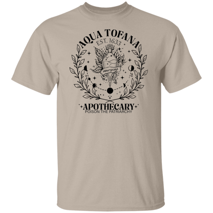 G500 5.3 oz. T-Shirt G500 5.3 oz. T-Shirt Aqua Tofana Apothecary Poison The Patriarchy Shirt - ID19112417