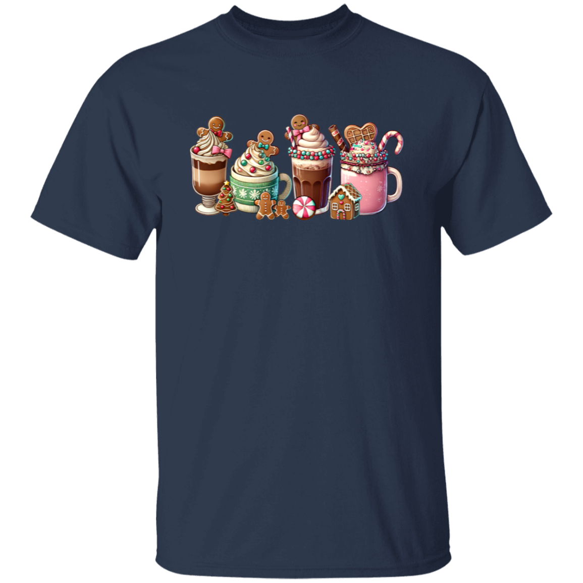 Gingerbread Christmas Coffee Vintage Unisex T-Shirt - lucy - ID30102432
