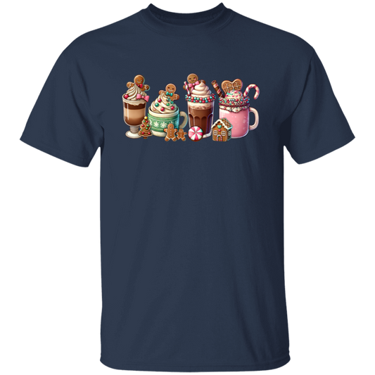 Gingerbread Christmas Coffee Vintage Unisex T-Shirt - lucy - ID30102432