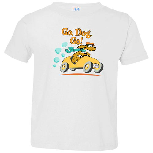 Go Dog Go Teacher Vintage 3321 Toddler Jersey T-Shirt - letter