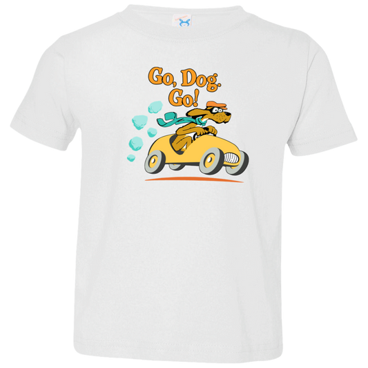Go Dog Go Teacher Vintage 3321 Toddler Jersey T-Shirt - letter