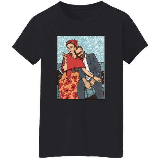 Frida Kahlo And Vincent Van Gogh Cool Ideal Gift Unisex Vintage T-Shirt - WOMEN