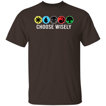Symbols Men's Mana Wisely Short Tee Sleeve Choose Gathering Magic T-Shirt - leleart