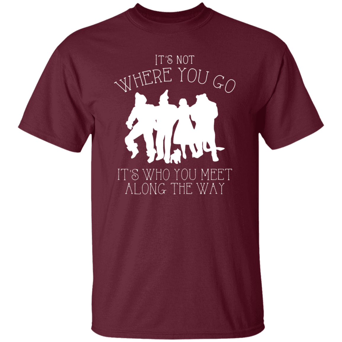 It's Not Where You Go It's Who You Meet Along The Way Funny Literature Teacher Vintage T-Shirt