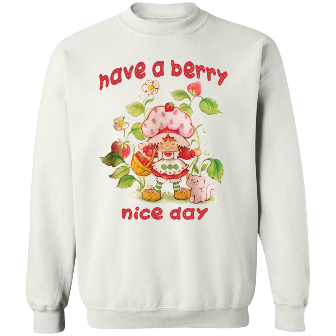 Have A Berry Nice Day Vintage Strawberry Sweatshirt