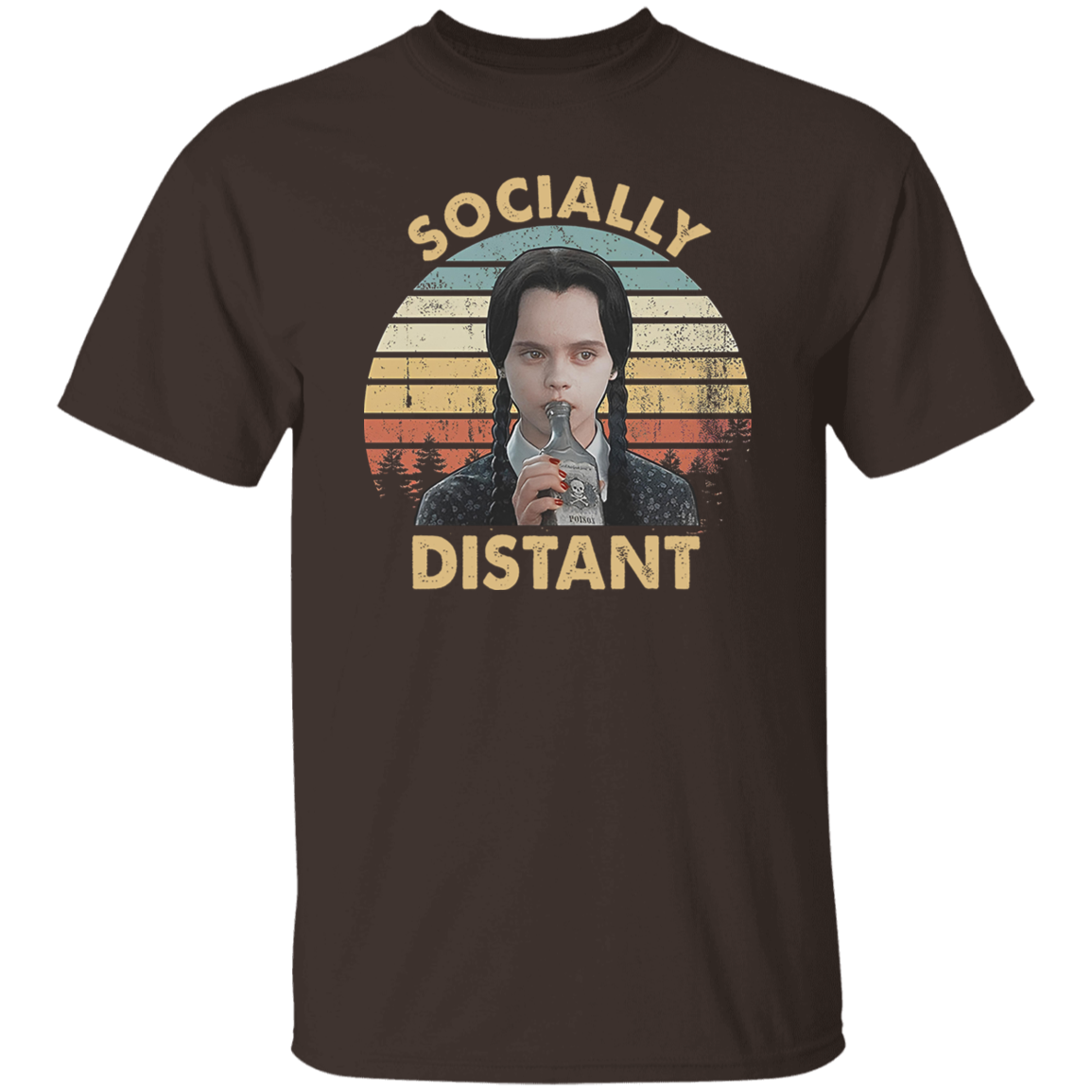 Socially Distant Funny Vintage T-Shirt