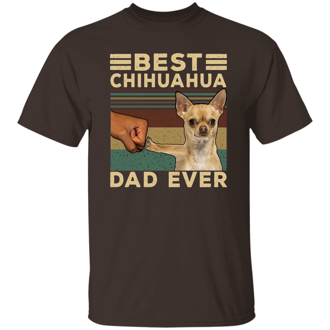 Best Chihuahua Dad Ever Funny Animal Vintage  T-Shirt