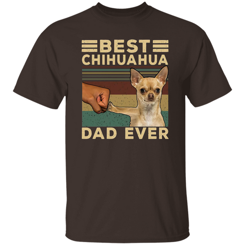 Best Chihuahua Dad Ever Funny Animal Vintage  T-Shirt