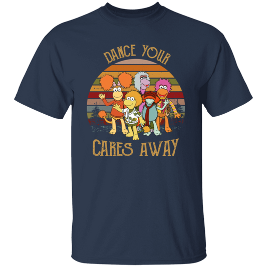 Fraggle Rock Dance Your Cares Away Sunset T-Shirt