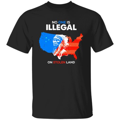 No One Is Illegal On Stolen Land Retro Unisex  T-Shirt - lucy - ID28112405