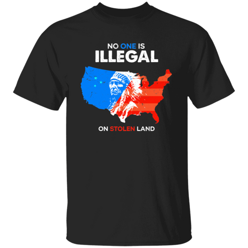 No One Is Illegal On Stolen Land Retro Unisex  T-Shirt - lucy - ID28112405