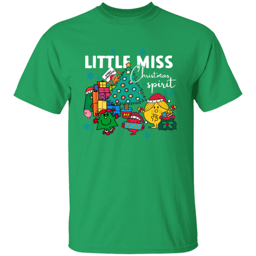 Little Miss Christmas Spirit Teacher T-Shirt -
