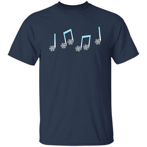 Snowflake Note Teacher Vintage T-Shirt, Christmas Shirt, Cute Christmas Gift, Snowflake Shirt, Musical Note Shirt, Music Teacher Gift	G500 5.3 oz. T-Shirt