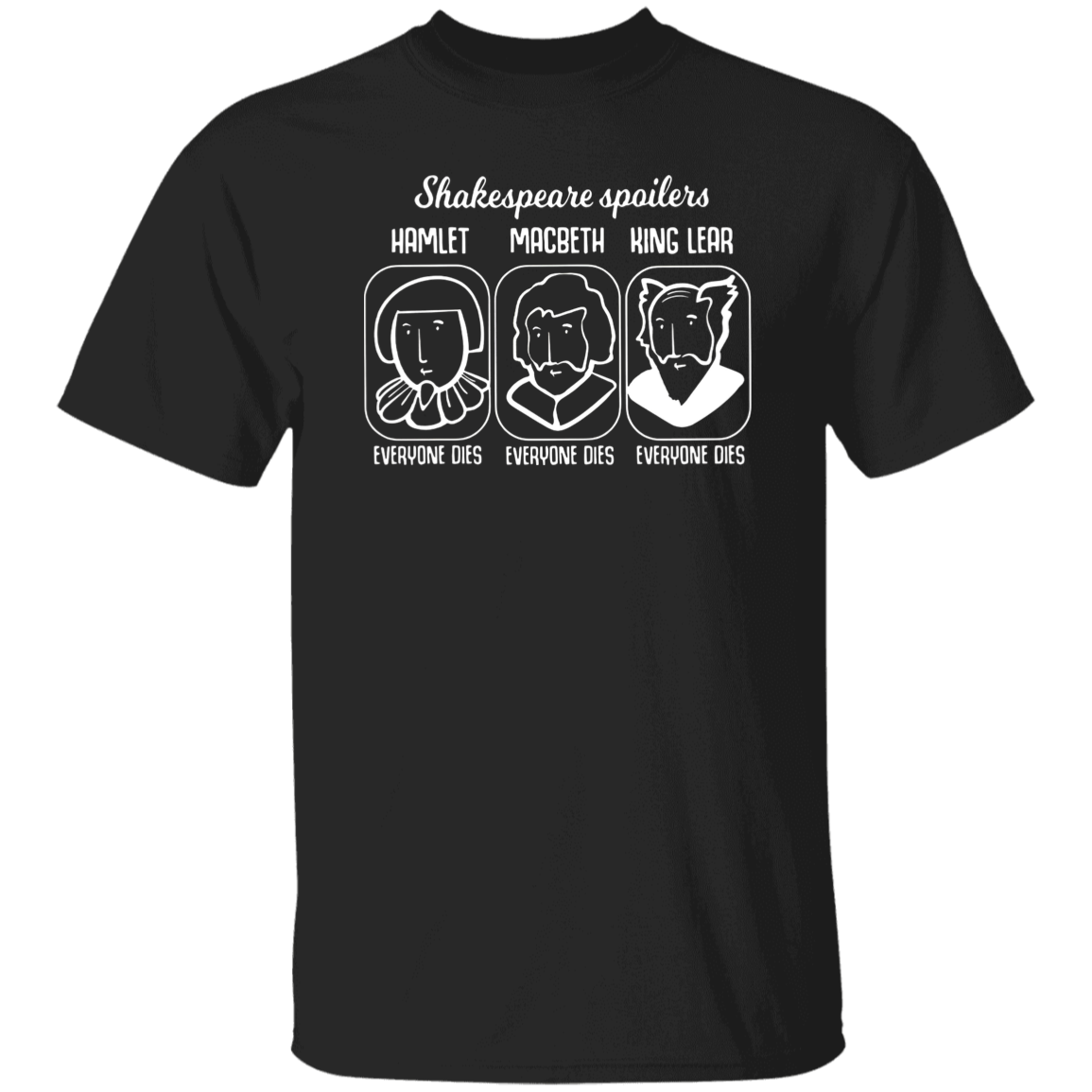 Shakespeare Spoilers Funny Literature Teacher Vintage T-Shirt