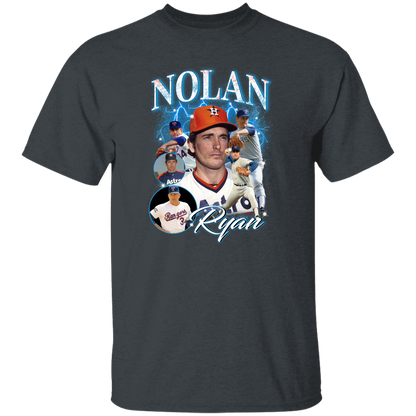 G500 5.3 oz. T-Shirt Nolan Ryan Collage 90's Vintage T-Shirt