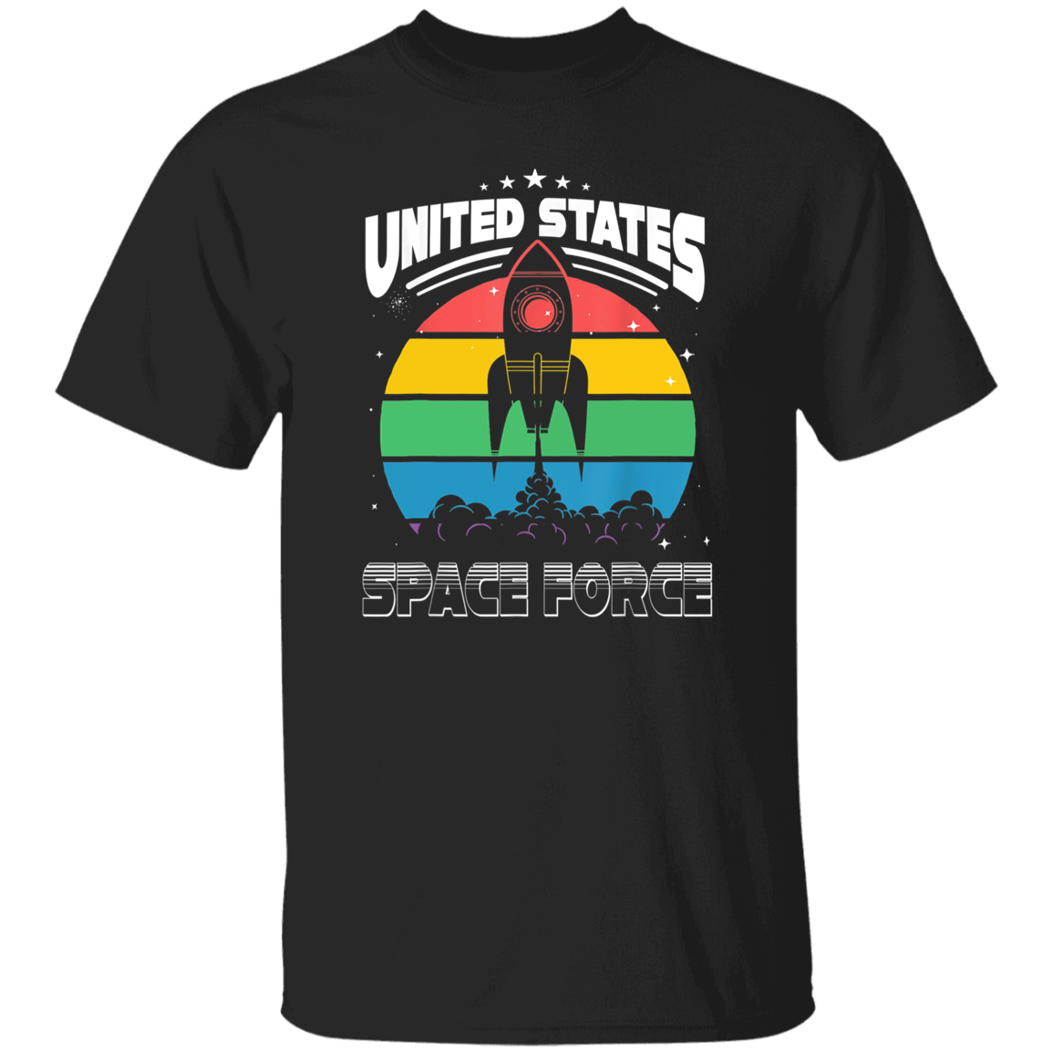 Space Force Retro Design Distressed Unisex Vintage T-Shirt