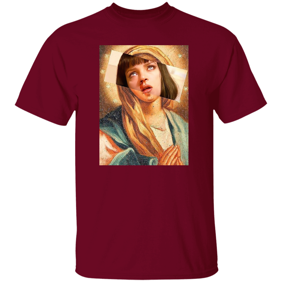 Pulp Fiction Virgin Mary Mia Wallace T-Shirt - leleart
