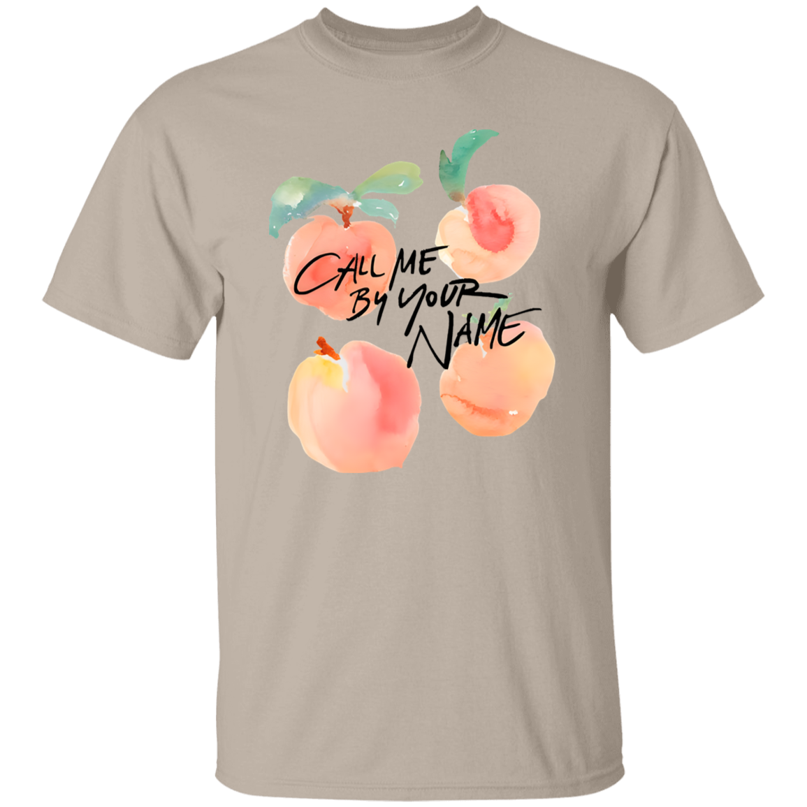 G500 5.3 oz. T-Shirt Call Me By Your Name Peaches Timothee Chalamet Unisex T-Shirt