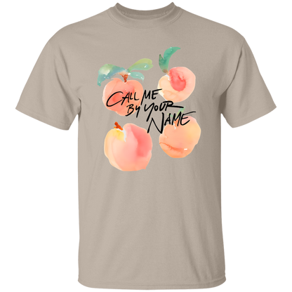 G500 5.3 oz. T-Shirt Call Me By Your Name Peaches Timothee Chalamet Unisex T-Shirt