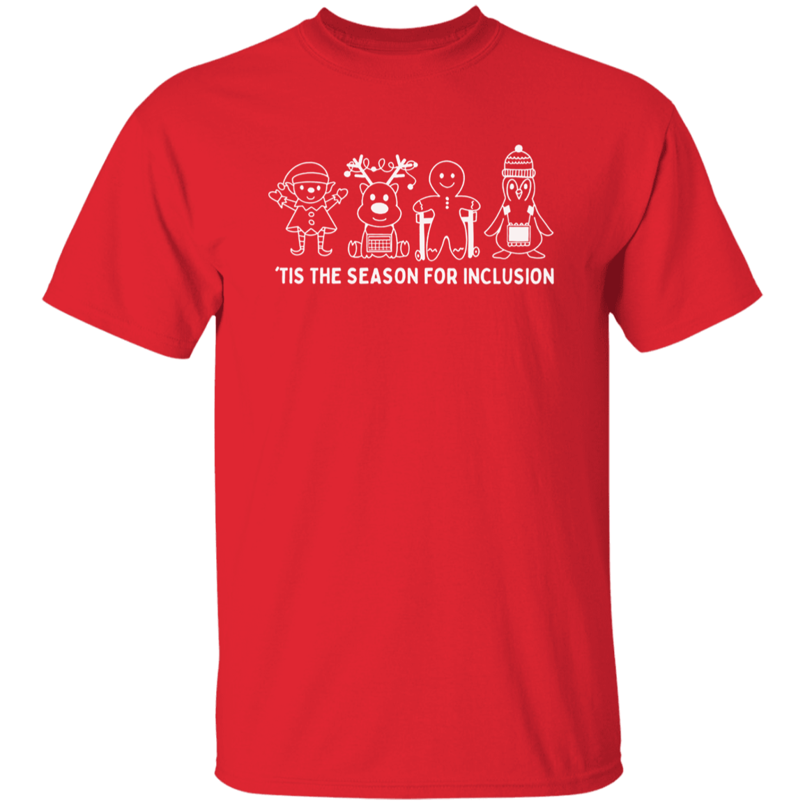 Tis The Season For Inclusion Teacher Vintage T-Shirt