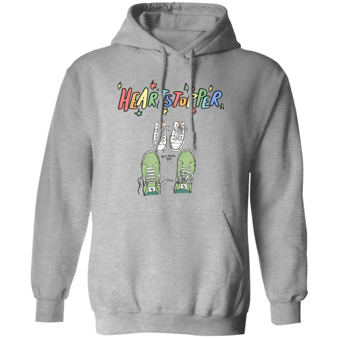 Heartstoppers Leaves Cute Shoes Heartstopper Love Camiseta VIntage Gildan Pullover Hoodie