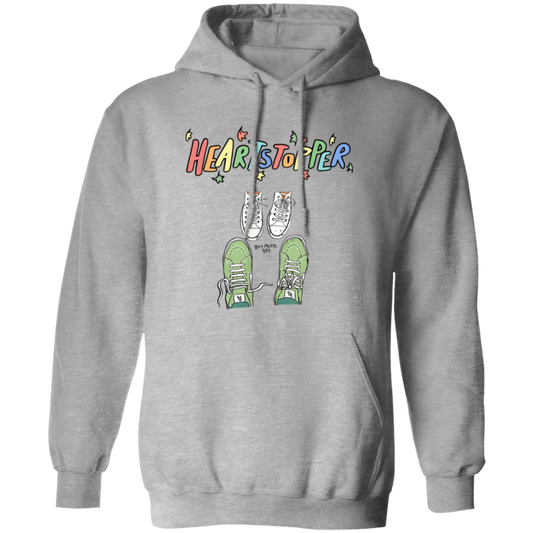 Heartstoppers Leaves Cute Shoes Heartstopper Love Camiseta VIntage Gildan Pullover Hoodie